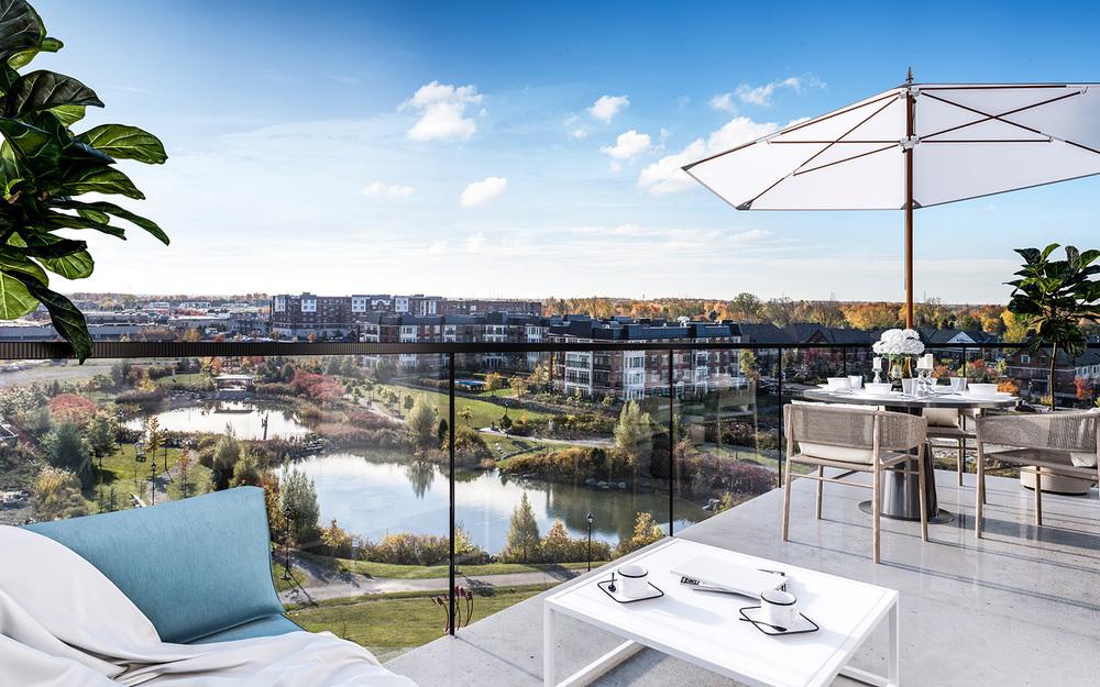 Condo neuf 3 1/2 en location SAN LEON Faubourg Boisbriand There are